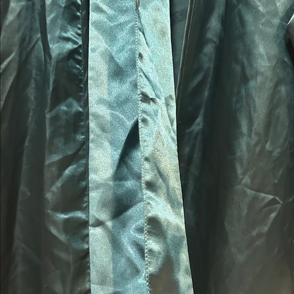 Vintage 90’s Jaclyn Smith Deep Green Satin Intimate Wrap Robe - Picture 4 of 9